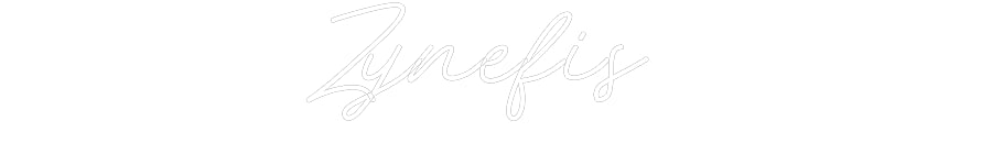 Customized Neon Sign: Zynefis