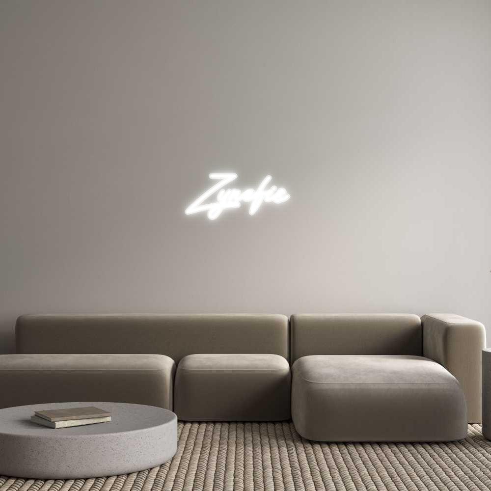 Customized Neon Sign: Zynefis