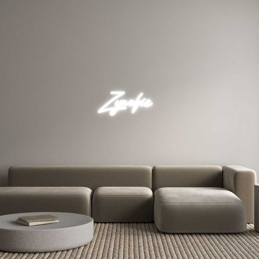 Customized Neon Sign: Zynefis