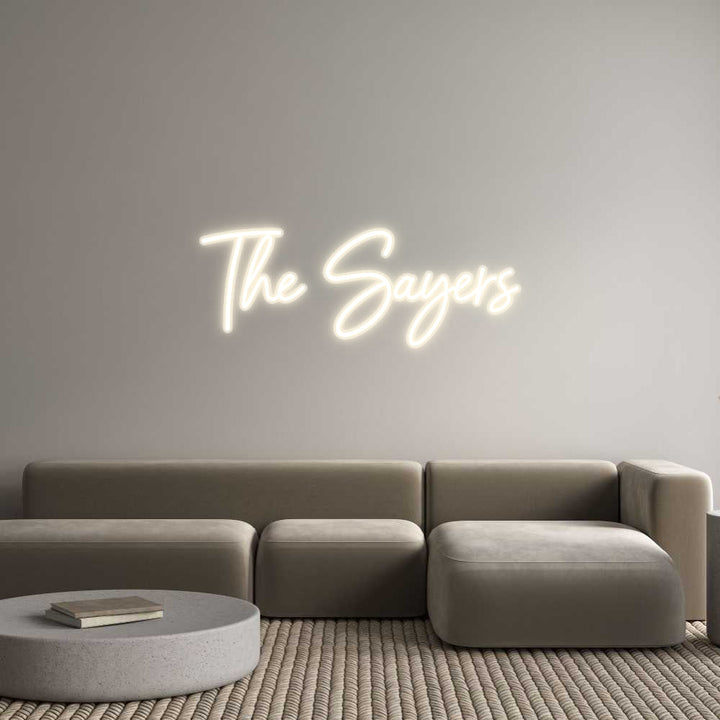 Customized Neon Sign: The Sayers