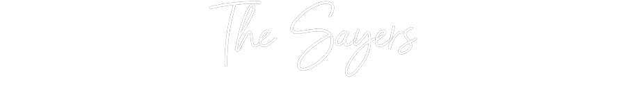 Customized Neon Sign: The Sayers