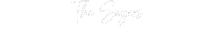 Customized Neon Sign: The Sayers