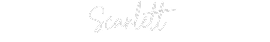 Customized Neon Sign: Scarlett