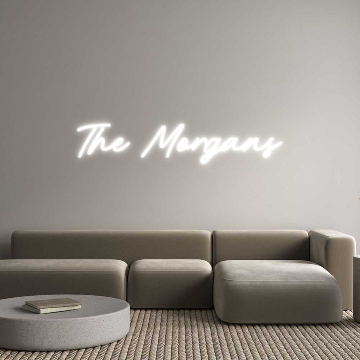 Customized Neon Sign: The Morgans