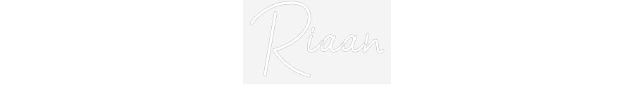 Customized Neon Sign: Riaan