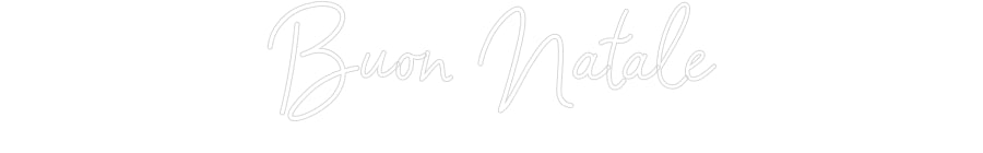 Customized Neon Sign: Buon Natale