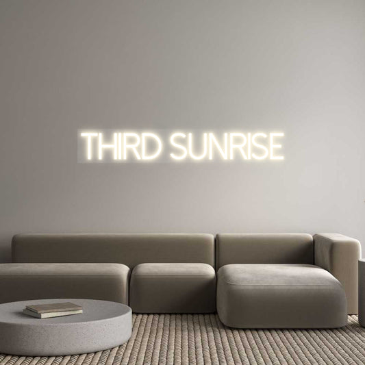 Customized Neon Sign: Third Sunrise