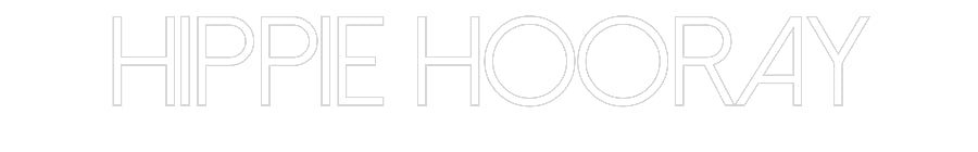 Customized Neon Sign: Hippie Hooray