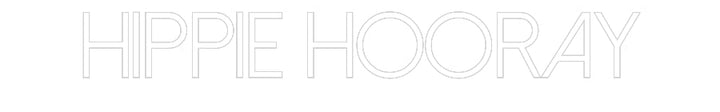 Customized Neon Sign: Hippie Hooray