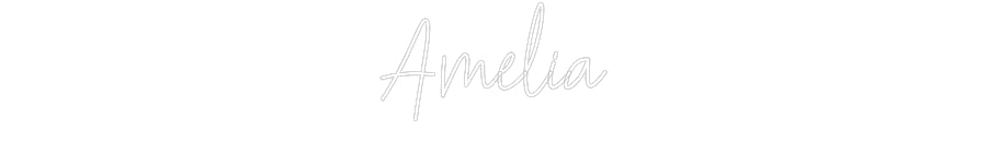 Customized Neon Sign: Amelia