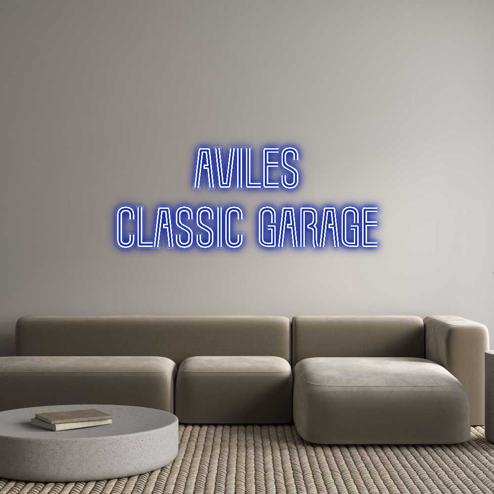 Customized Neon Sign: Aviles
Class...
