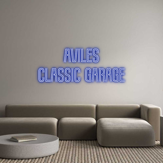 Customized Neon Sign: Aviles
Class...