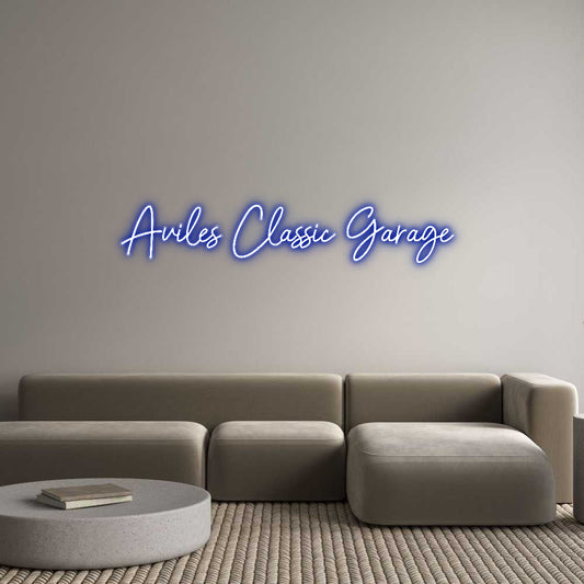 Customized Neon Sign: Aviles Classi...