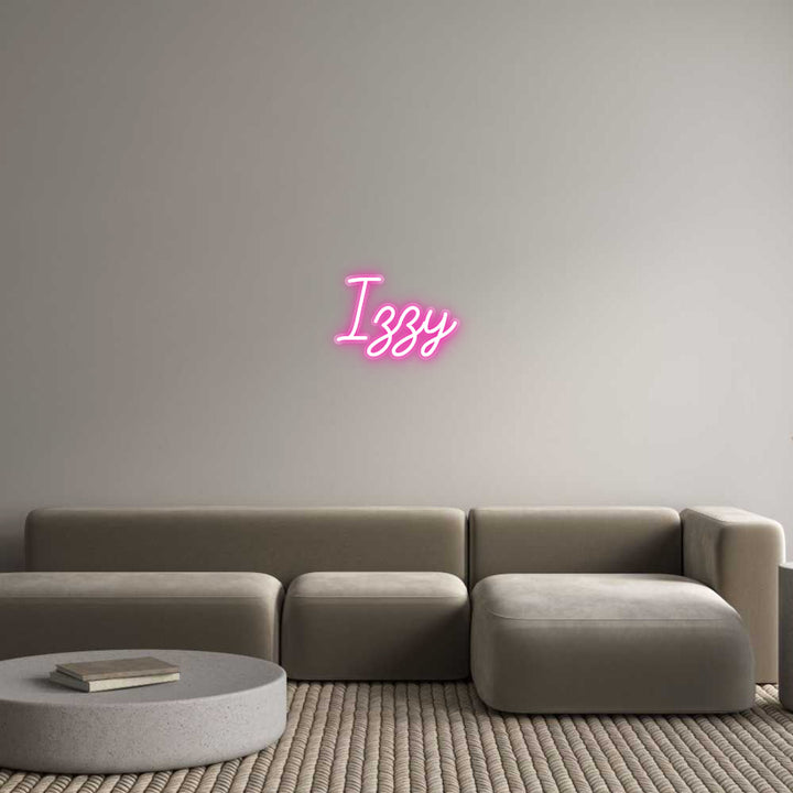 Customized Neon Sign: Izzy