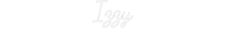 Customized Neon Sign: Izzy