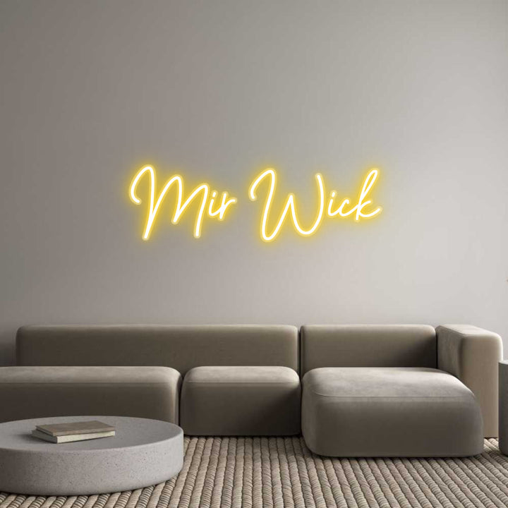 Customized Neon Sign: Mir Wick