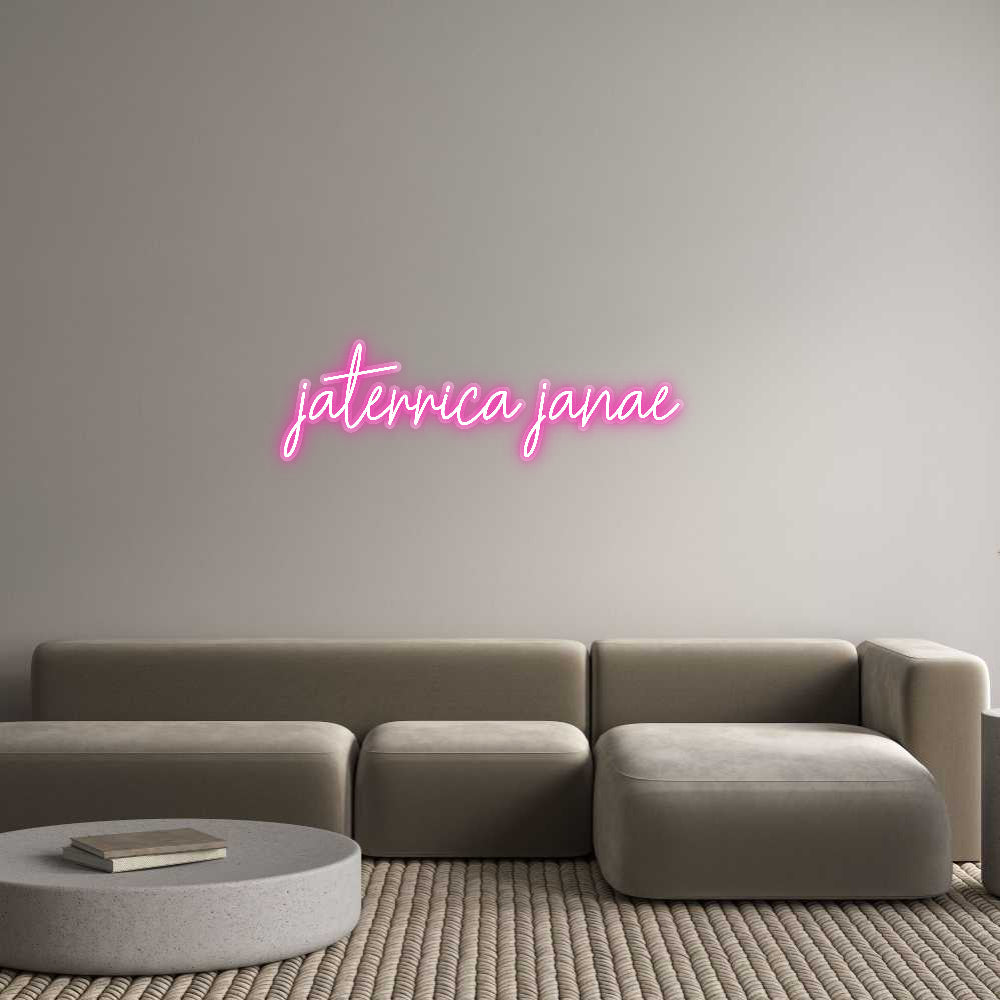 Customized Neon Sign: jaterrica jan...
