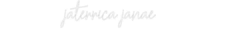 Customized Neon Sign: jaterrica jan...