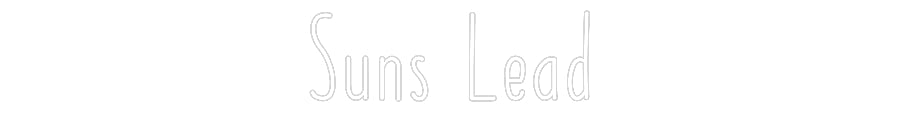 Customized Neon Sign: Suns Lead