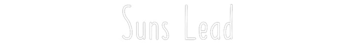 Customized Neon Sign: Suns Lead