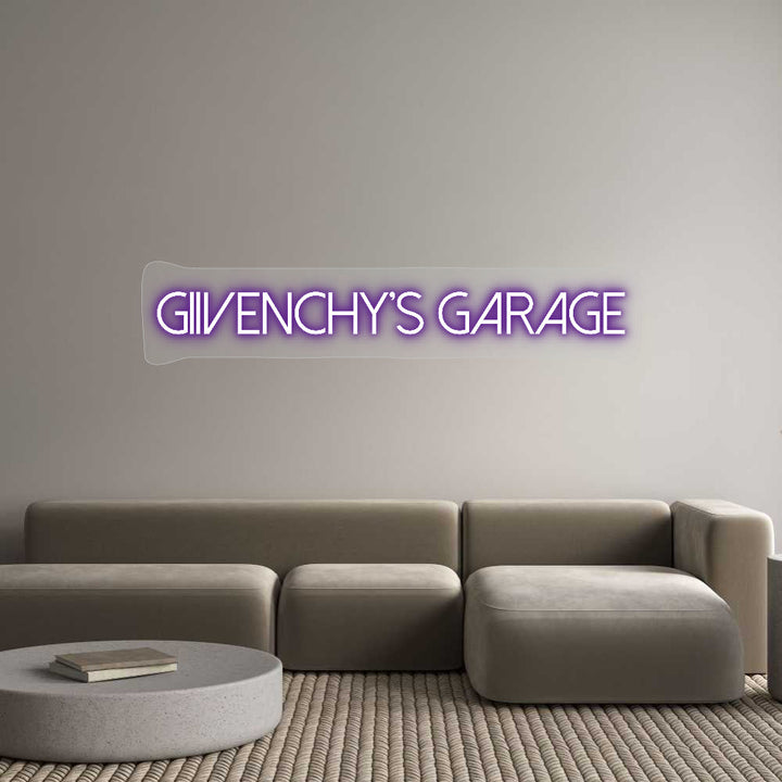 Customized Neon Sign: Giivenchy’s G...