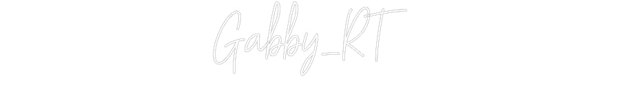 Customized Neon Sign: Gabby_RT