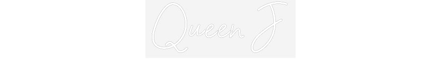 Customized Neon Sign: Queen J