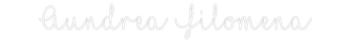 Customized Neon Sign: Aundrea Filom...