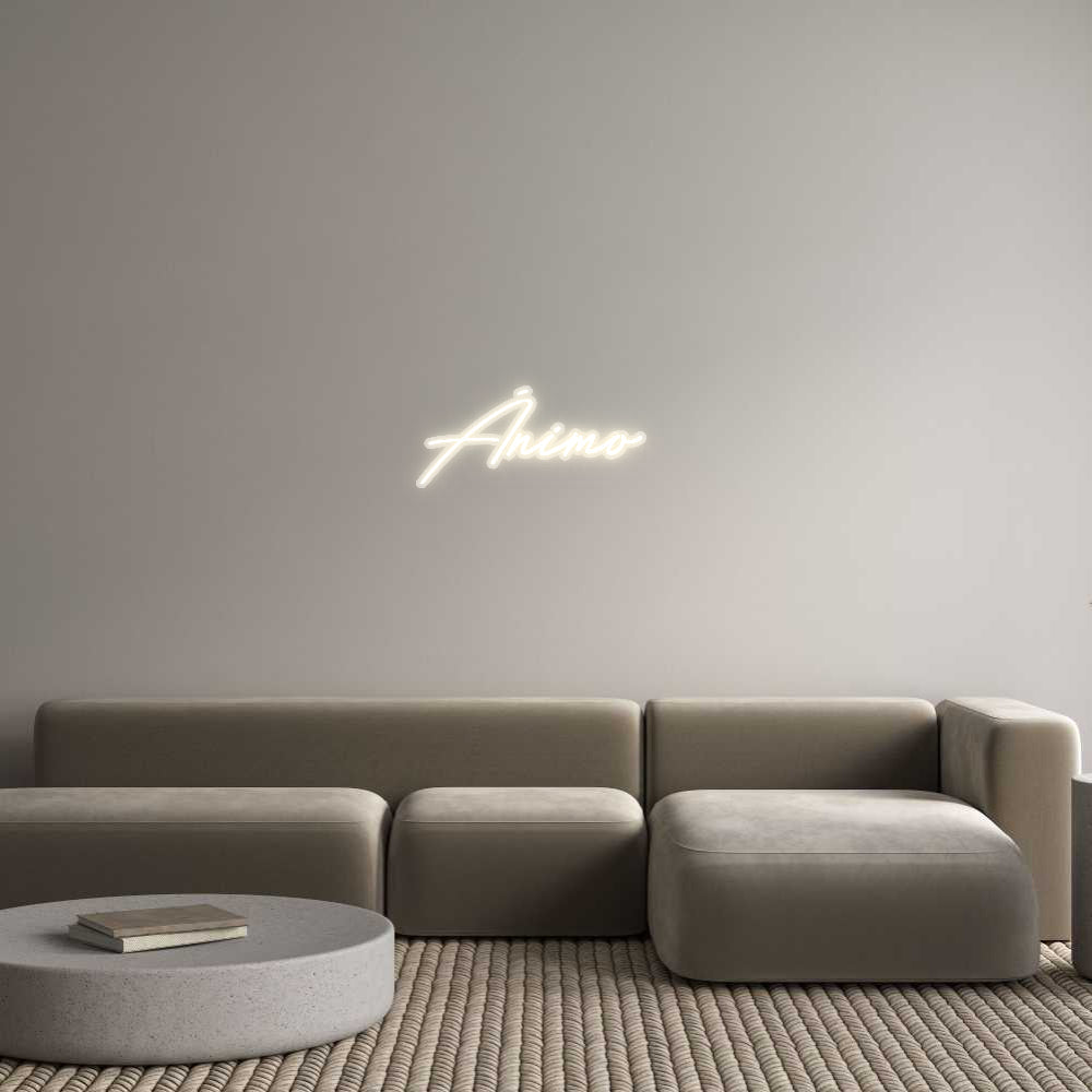 Customized Neon Sign: Ánimo