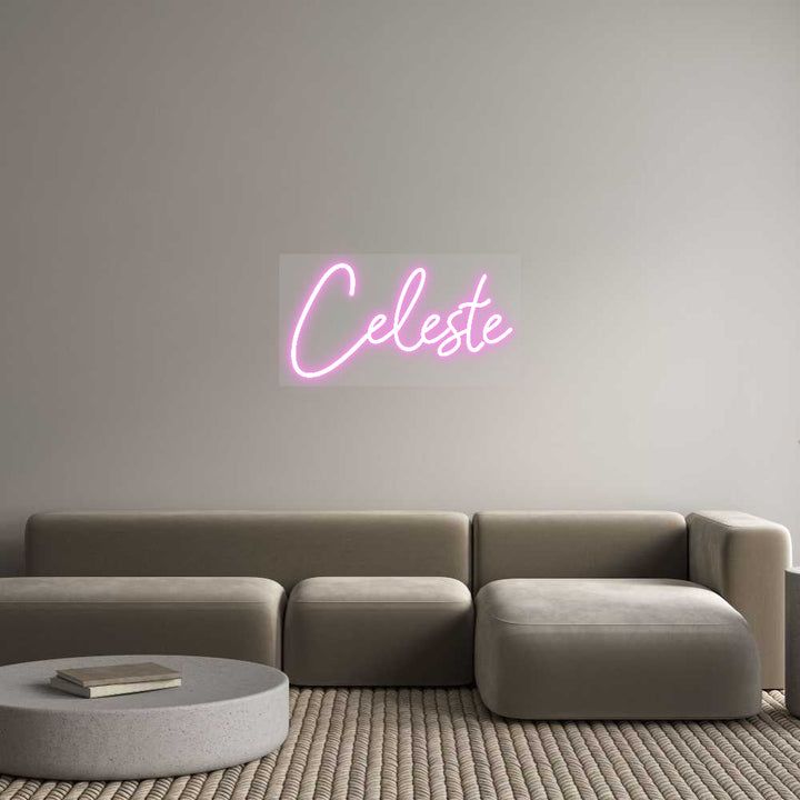 Customized Neon Sign: Celeste