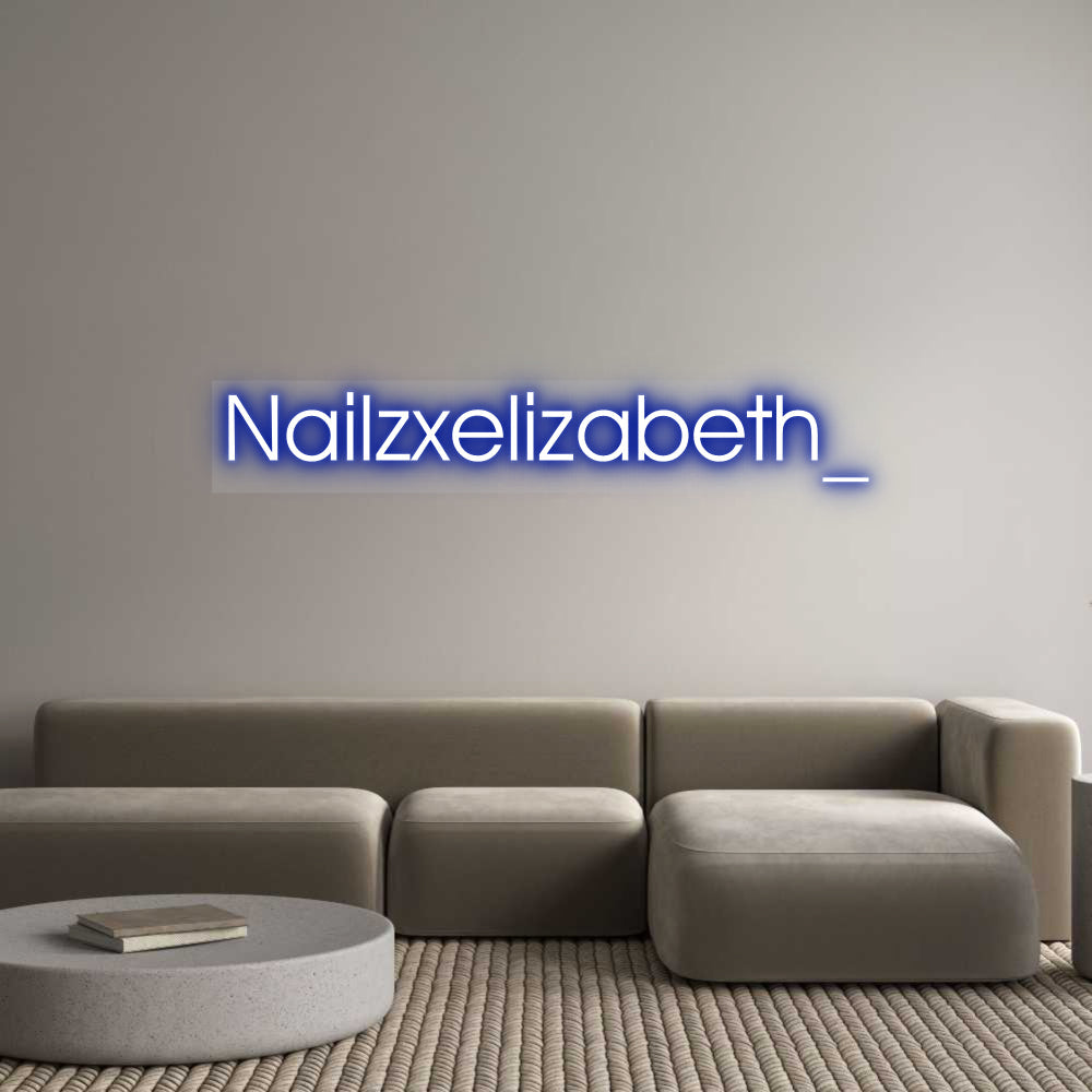 Customized Neon Sign: Nailzxelizabe...
