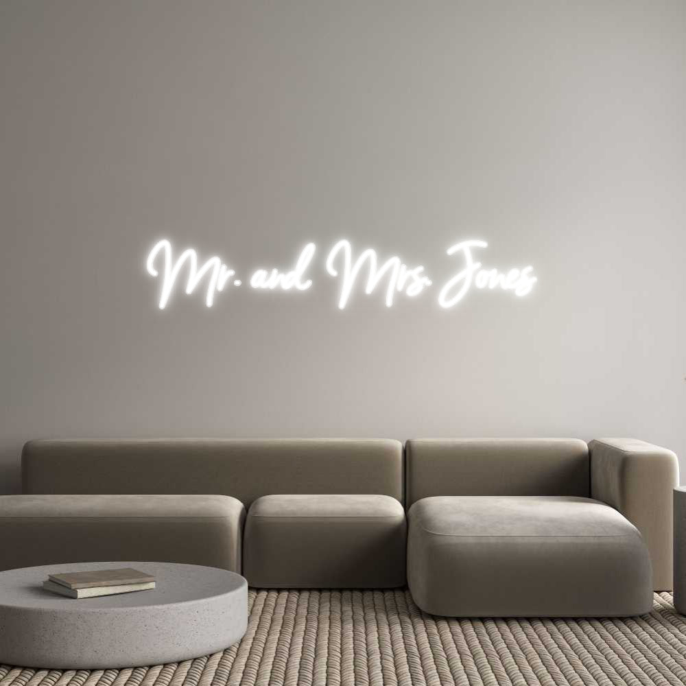 Customized Neon Sign: Mr. and Mrs. ...