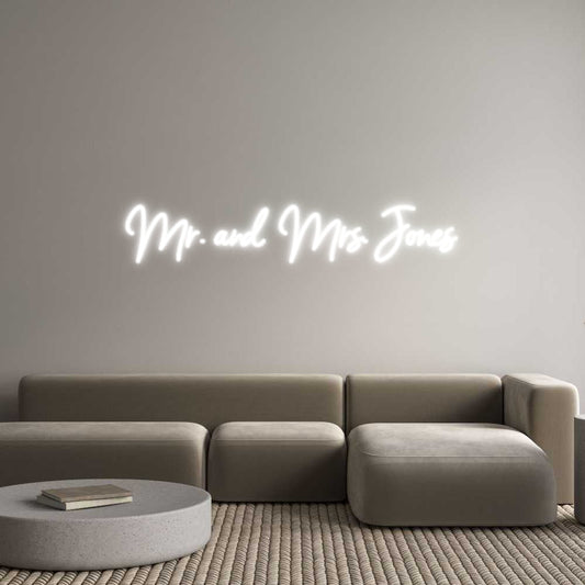 Customized Neon Sign: Mr. and Mrs. ...