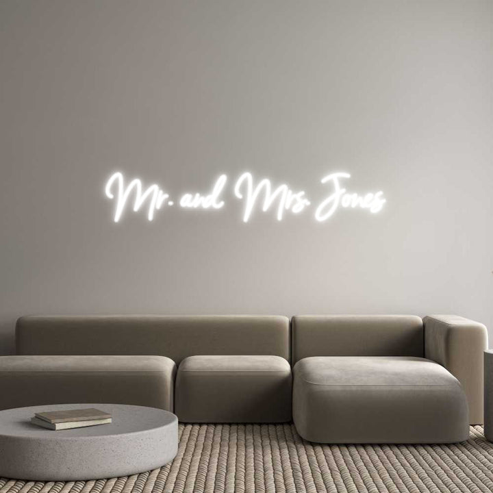 Customized Neon Sign: Mr. and Mrs. ...