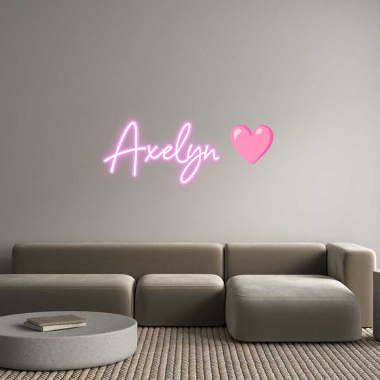 Customized Neon Sign: Axelyn 🩷