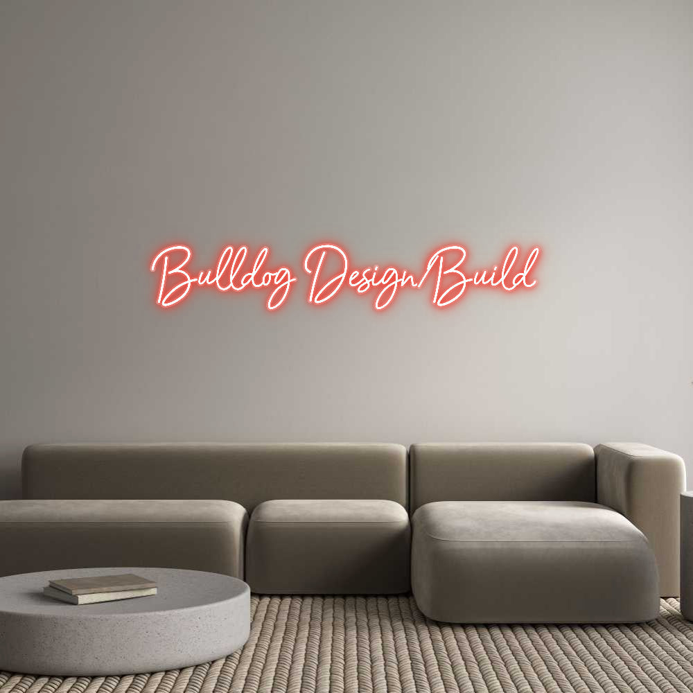 Customized Neon Sign: Bulldog Desig...
