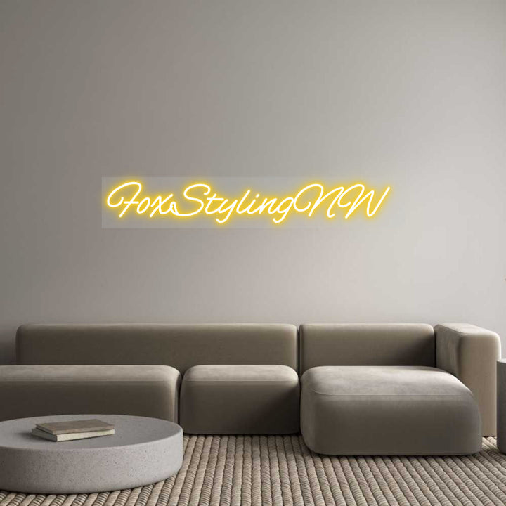 Customized Neon Sign: FoxStylingNW