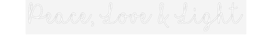 Customized Neon Sign: Peace, Love &...