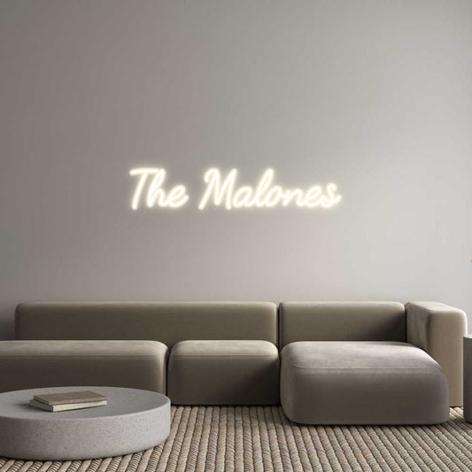 Customized Neon Sign: The Malones