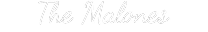 Customized Neon Sign: The Malones
