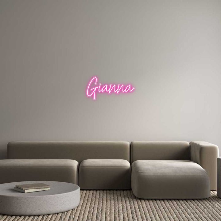 Customized Neon Sign: Gianna