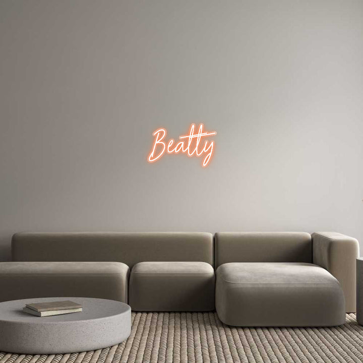 Customized Neon Sign: Beatty