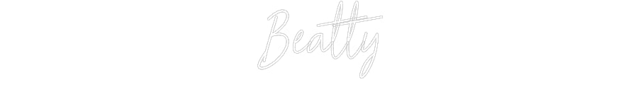 Customized Neon Sign: Beatty