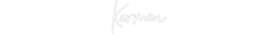 Customized Neon Sign: Karmen