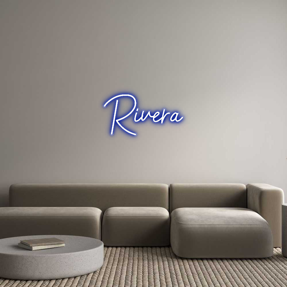 Customized Neon Sign: Rivera