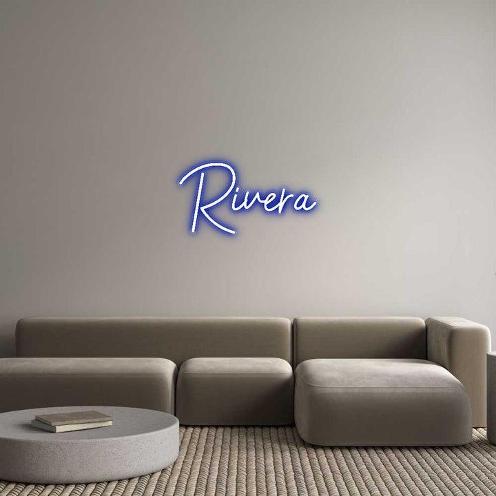 Customized Neon Sign: Rivera