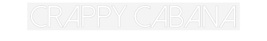 Customized Neon Sign: Crappy Cabana