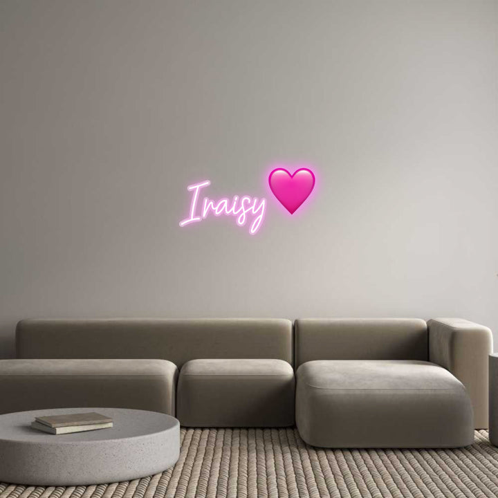 Customized Neon Sign: Iraisy🩷