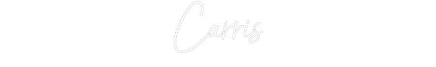 Customized Neon Sign: Carris