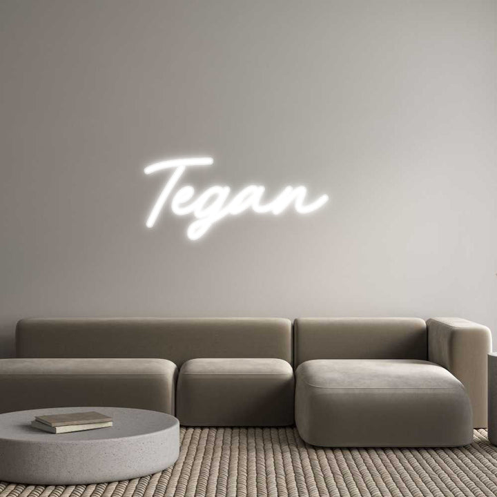 Customized Neon Sign: Tegan
